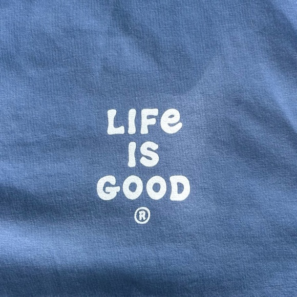 Life Is Good Sky Blue Tee - Picture 3 of 6